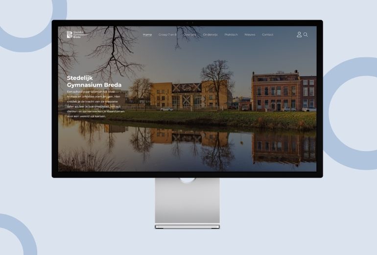 Website Stedelijk Gymnasium Breda